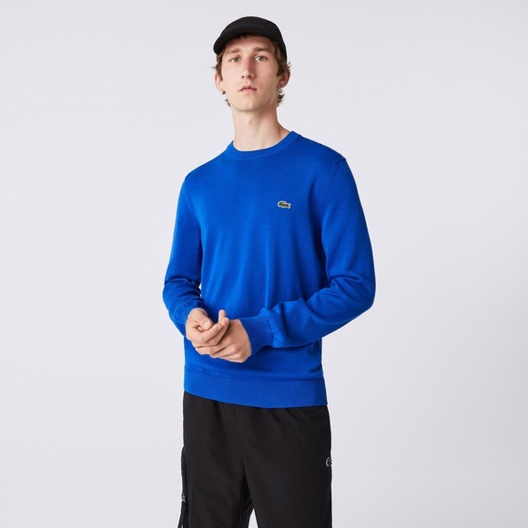 Lacoste Men's Organic Cotton Crew Neck Sweater - Picture 3 of 9
